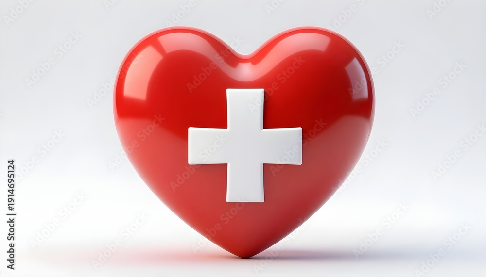 Obraz premium Heartshape icon signs. Medicine, medical health care concept. Heart, Love concept 