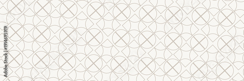 Seamless quarter circles pattern in earthy shades for banners, wall décor, textiles, interior design and more.