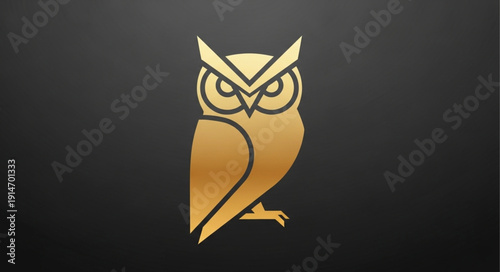Golden Owl Logo Design.