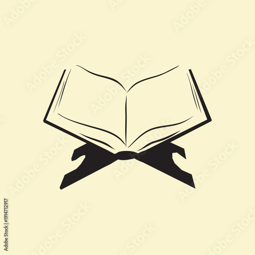 An illustration featuring an ornate lantern resembling Islamic architecture, positioned atop an open book. Above, the text "Marhaban Ya Ramadan" suggests a welcoming message for the holy month of Rama