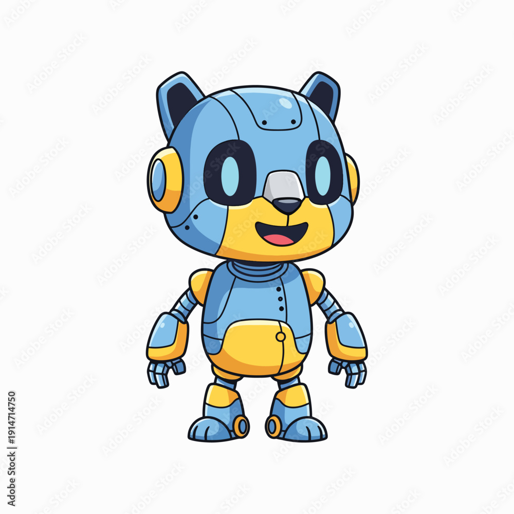 Obraz premium Robot Cat Character