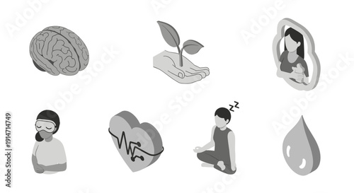 A serene individual with a sleep mask conveys calmness and rest, ideal for wellness content.