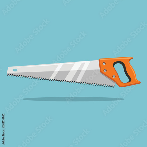 Hand Saw with Orange Handle