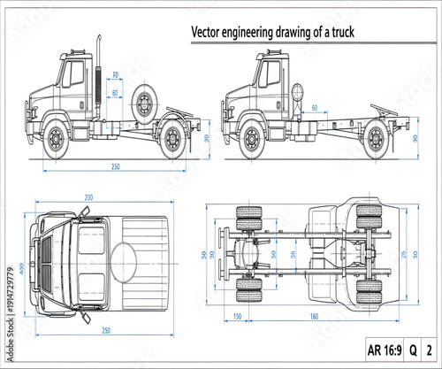 Diagram of mechanical components for technical patent application