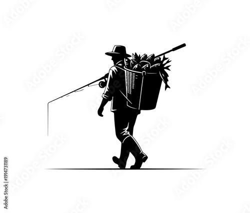Urban Worker Carrying Heavy Load