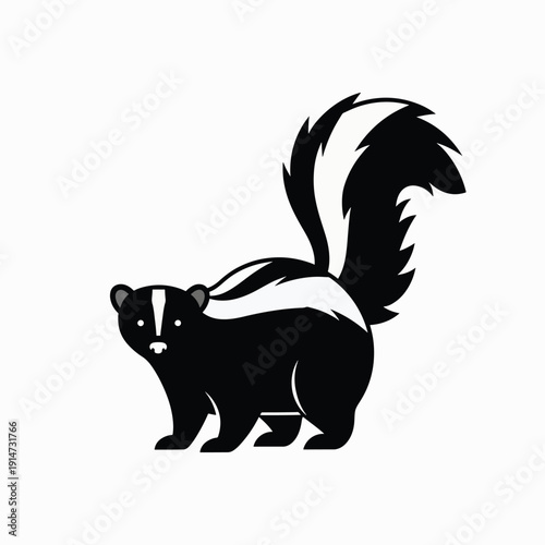 Black Skunk Silhouette