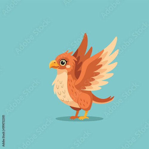 Cartoon Griffin Standing