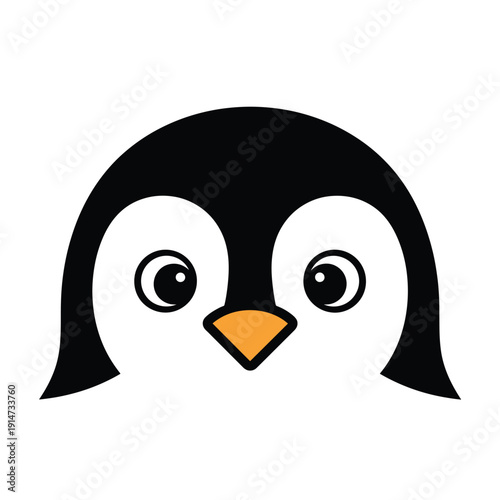 Cartoon Penguin Face