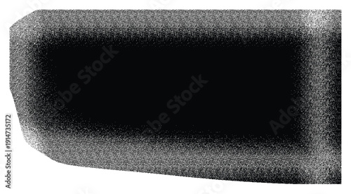 A close up view of a dark grainy textured surface showing a rectangular black area with blurred edges high-quality professional