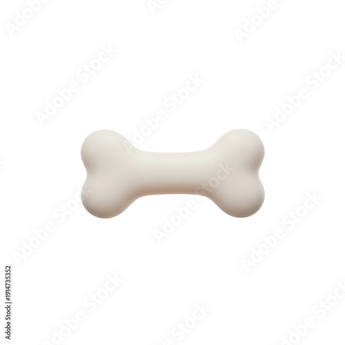 Wallpaper Mural A glossy, beige dog bone isolated on a stark, black background Torontodigital.ca