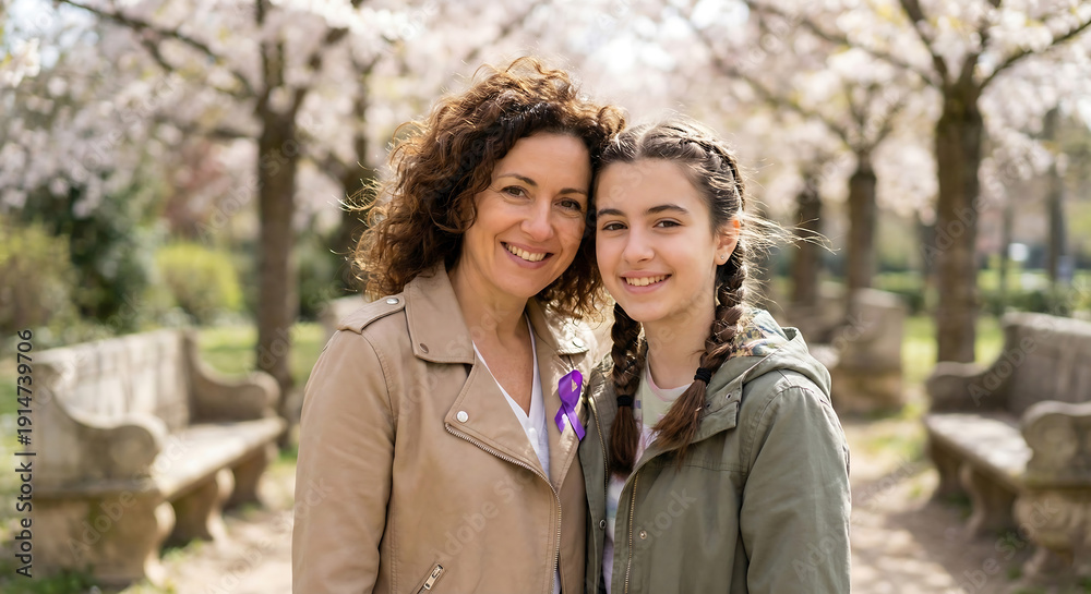 Fototapeta premium Mother and Daughter Strength – Celebrating Women’s Day