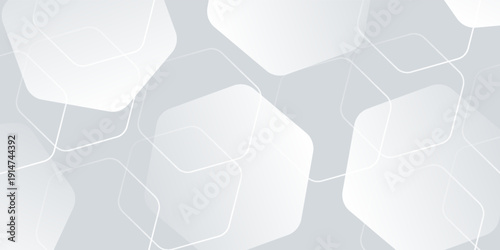 White background modern vector illustration with hexagon shape black, creative, concept art simple nice