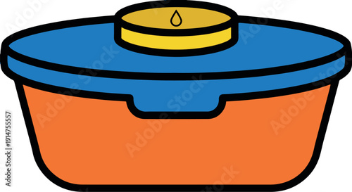 Thermal Food Container or Casserole Dish Icon 