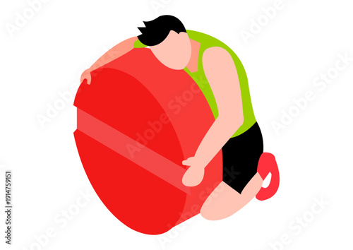 Pill Addict Vector Image  
