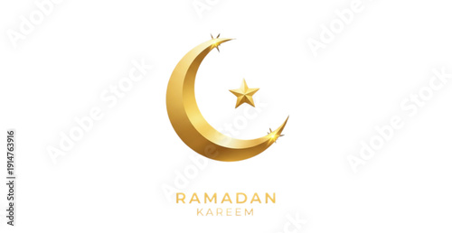 Gold Islamic arch window frame vector with Moroccan style isolated on white