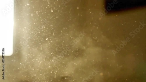 Wallpaper Mural Warm floating dust particles abstract light background Torontodigital.ca