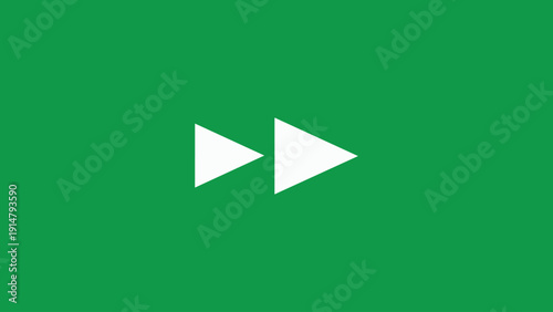 Minimalist Fast Forward Media Control Icon Vector for UI UX App Interface Design
