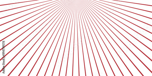 abstract red sunrise line pattern design.