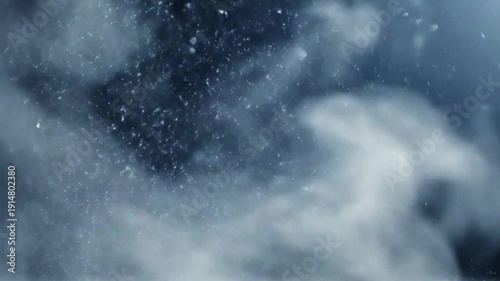 Wallpaper Mural Floating snow particles in soft fog background Torontodigital.ca