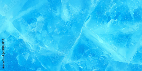 Abstract blue frozen ice texture background with translucent cracks and natural winter crystal pattern blue tones create a refreshing winter texture ideal for background.