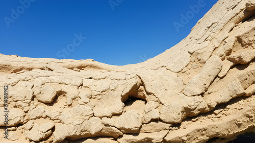 A fossilized tree trunk from the UNESCO Geopark 