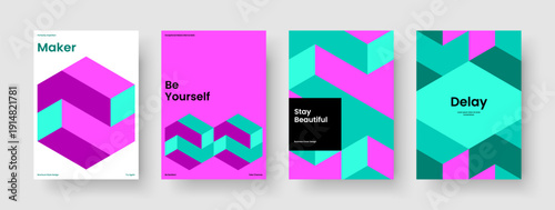 Geometric Book Cover Layout. Creative Brochure Template. Abstract Background Design. Business Presentation. Report. Banner. Poster. Flyer. Handbill. Catalog. Pamphlet. Notebook. Magazine. Portfolio