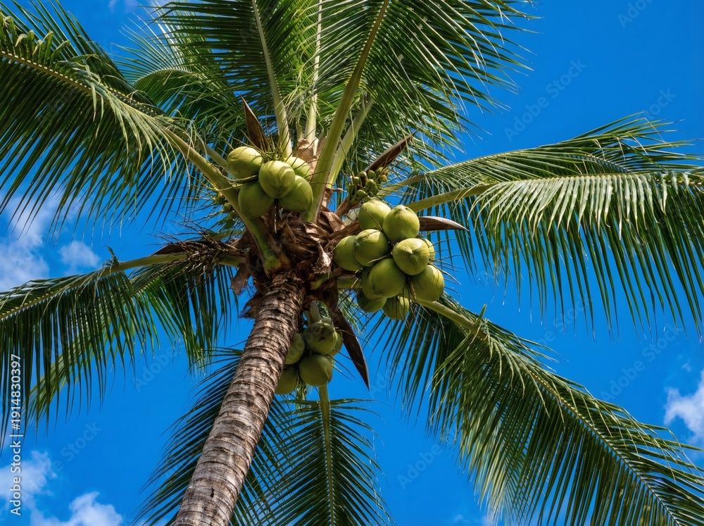 Fototapeta premium Coconuts on Palm