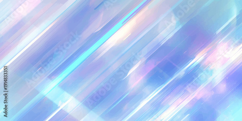 Abstract colorful blue background with soft bokeh and bright wave lines creates an artistic motion texture with a vibrant rainbow gradient design for a modern wallpaper backdrop