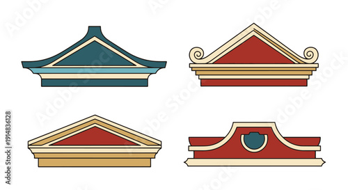 Photos Pediment Line art minimal abstract vector