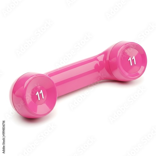 Pink dumbbell weight lifting equipment for gym and home workout
