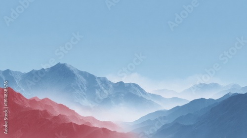 Illuminated Wooden house in the forest with the fog
