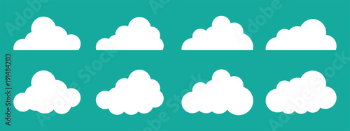 Cloud computing icon. Line, glyph and filled outline colorful version, abstract cloud outline and filled vector sign. Cloud icon. Cloud icon set - vector. cloud symbol in line and glyph style. 