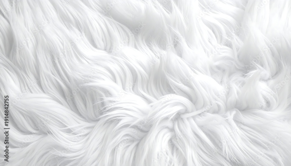 Obraz premium Soft, textured white material with deep furrows and undulating lines