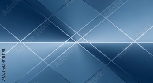 Wallpaper Mural Blue Geometric Pattern with White Lines. Torontodigital.ca