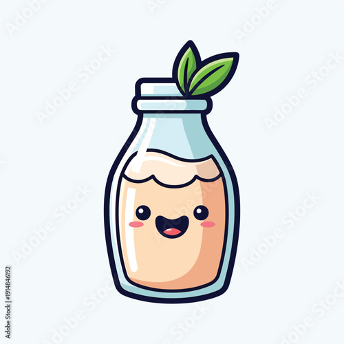 Smiling Milk Bottle