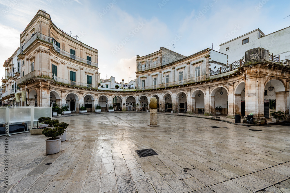 Fototapeta premium Martina Franca, Piazza Maria Immacolata. Italy.