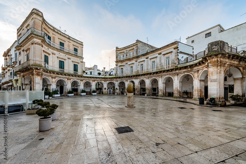 Canvas Print Martina Franca, Piazza Maria Immacolata. Italy.