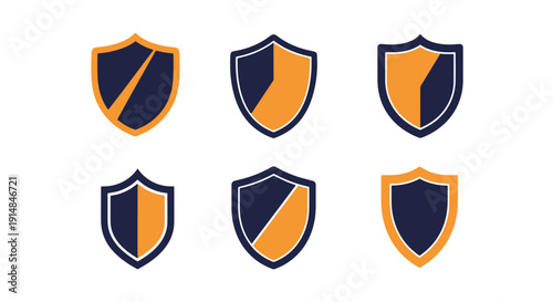 Protection Symbols abstract vivid tone vector