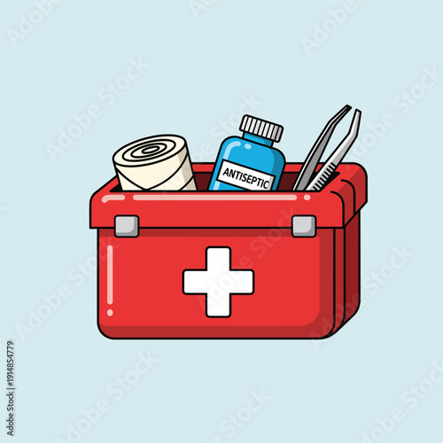 First Aid Kit Cartoon