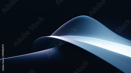 Wallpaper Mural Modern Abstract Background With Flowing Shapes and Curves Torontodigital.ca