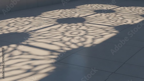Intricate Shadows on Floor Surface.