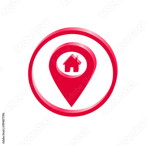map pointer with red pin