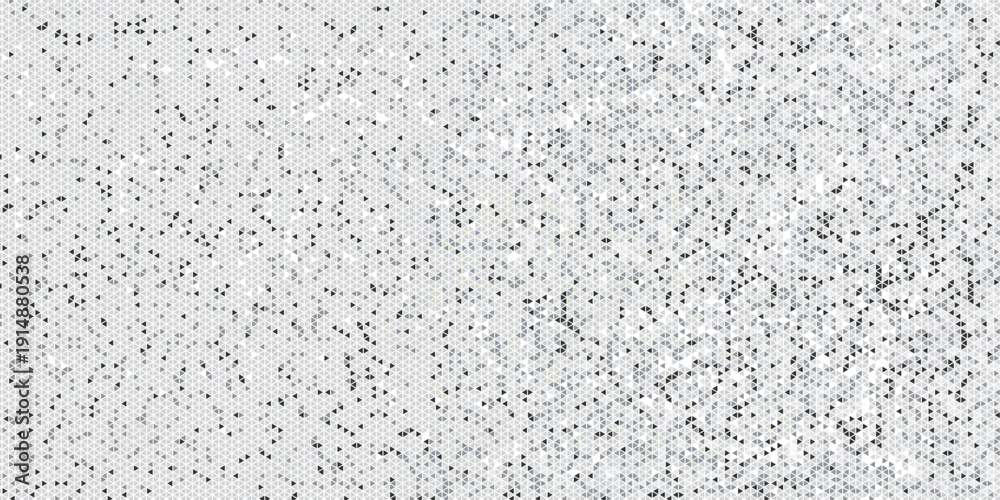 Obraz premium Black triangular geometric pattern forming a gradient effect, creating a modern abstract background design