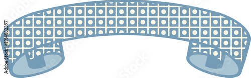 Ribbon Frame -5- blue