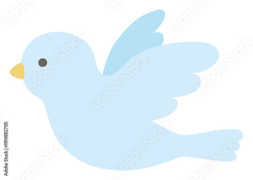 かわいい小鳥のベクターイラスト