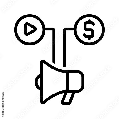 Vector multi color icon for Ad campaign