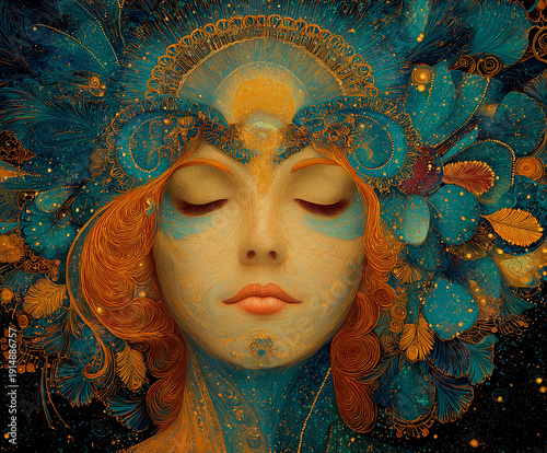 Ornate Woman Portrait 