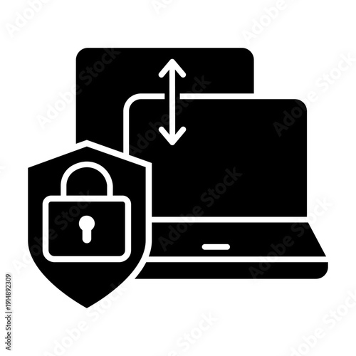 Firewall vector icon. Cybersecurity Illustration sign. Computer antivirus symbol. Data protection logo.