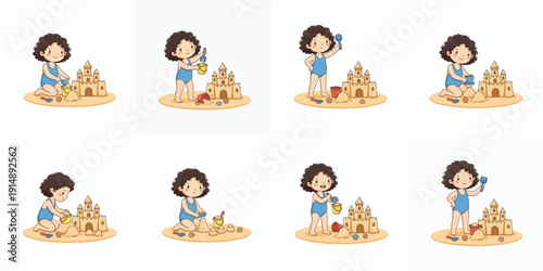 Boy cleaning litter with trash bag outdoors