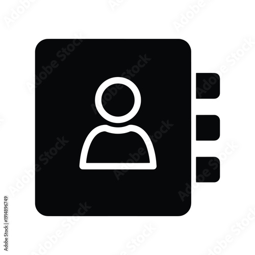 Address Book Icon Vector Symbol Design Illustration
